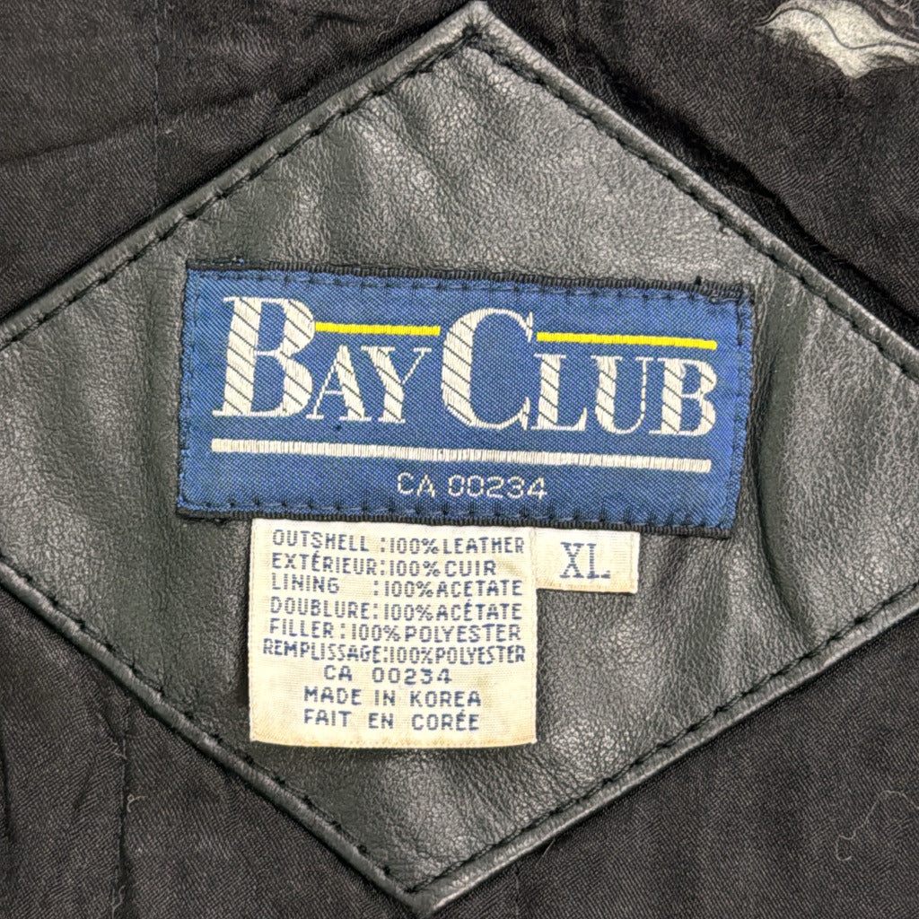 90s Bay Club Leather Jacket