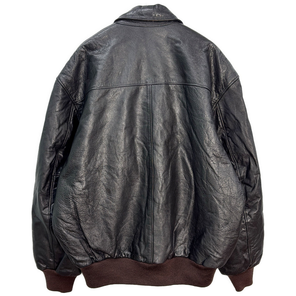 90s L.L.Bean A-2 Flight Jacket Leather Jacket