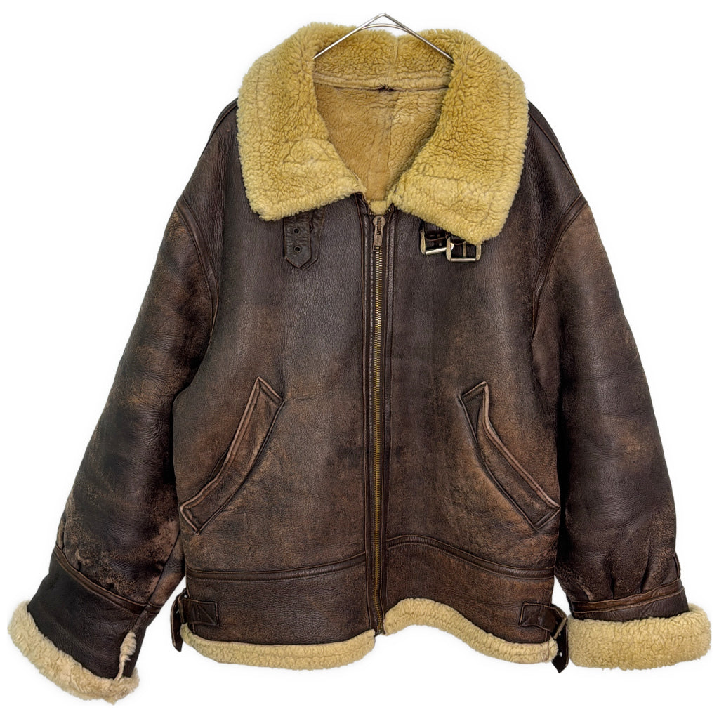 Mosta Creations Paris TYPE B-3 Mouton Leather Leather Jacket